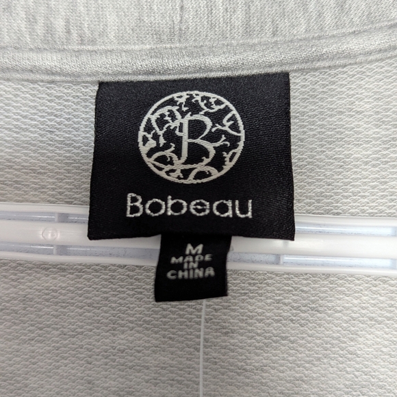 NWOT Long Lightweight Open-Front Cardigan/Jacket/Sweater With White Ruffled Hem - Picture 5 of 10